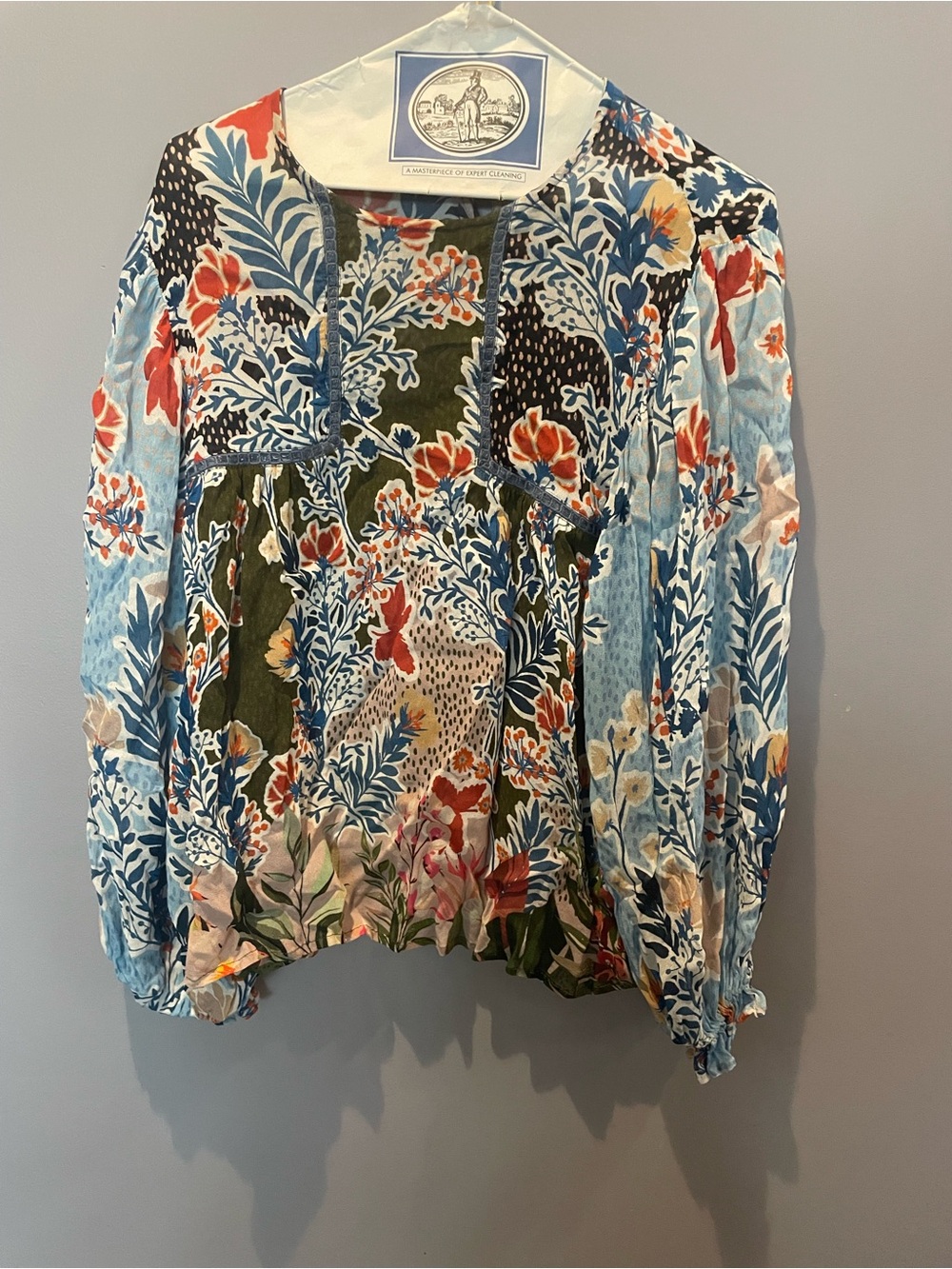 Anthropologie Bl-nk London Miranda Top Mixed Print, small